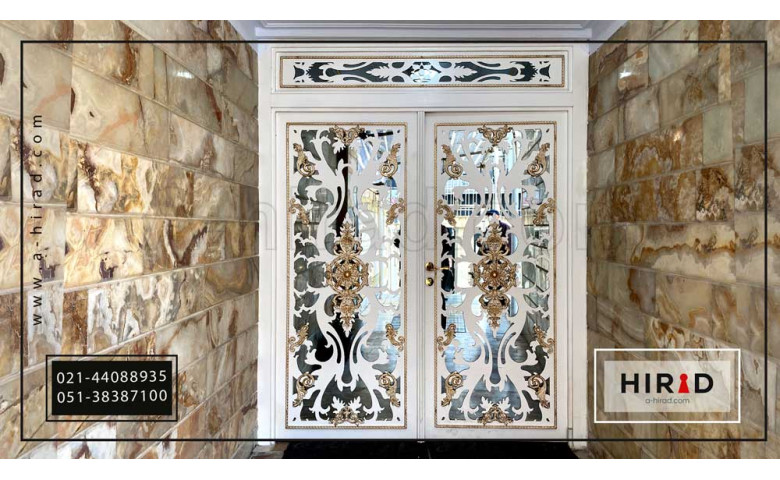 درب لابی فلزی لوکس طرح فرزاد 2